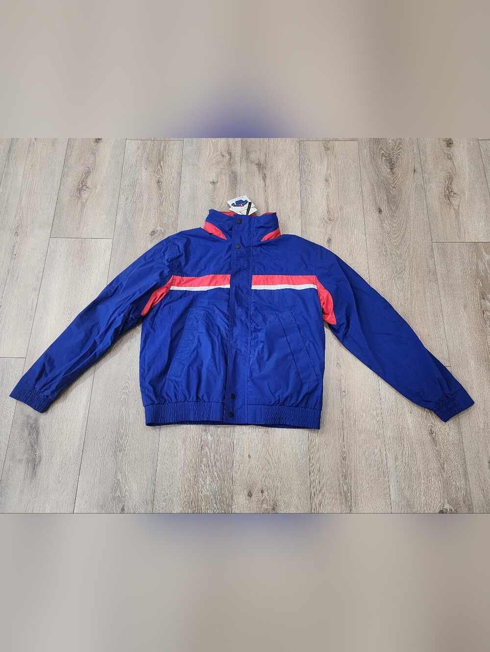 Vintage 1990's McGregor Windbreaker Blue Jacket Full Zip Size S
